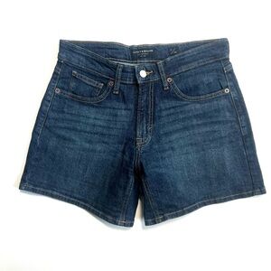 LUCKY BRAND • Women’s Denim Boyfriend Short • Size 2/26 • Mid Rise • Dark Blue